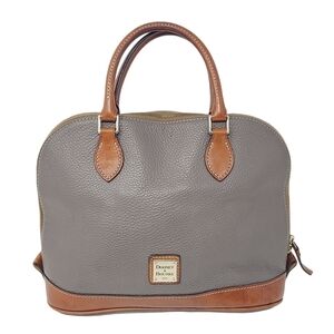 Dooney & Bourke | Women's Gray Pebble Zip Satchel Bag (One Size)